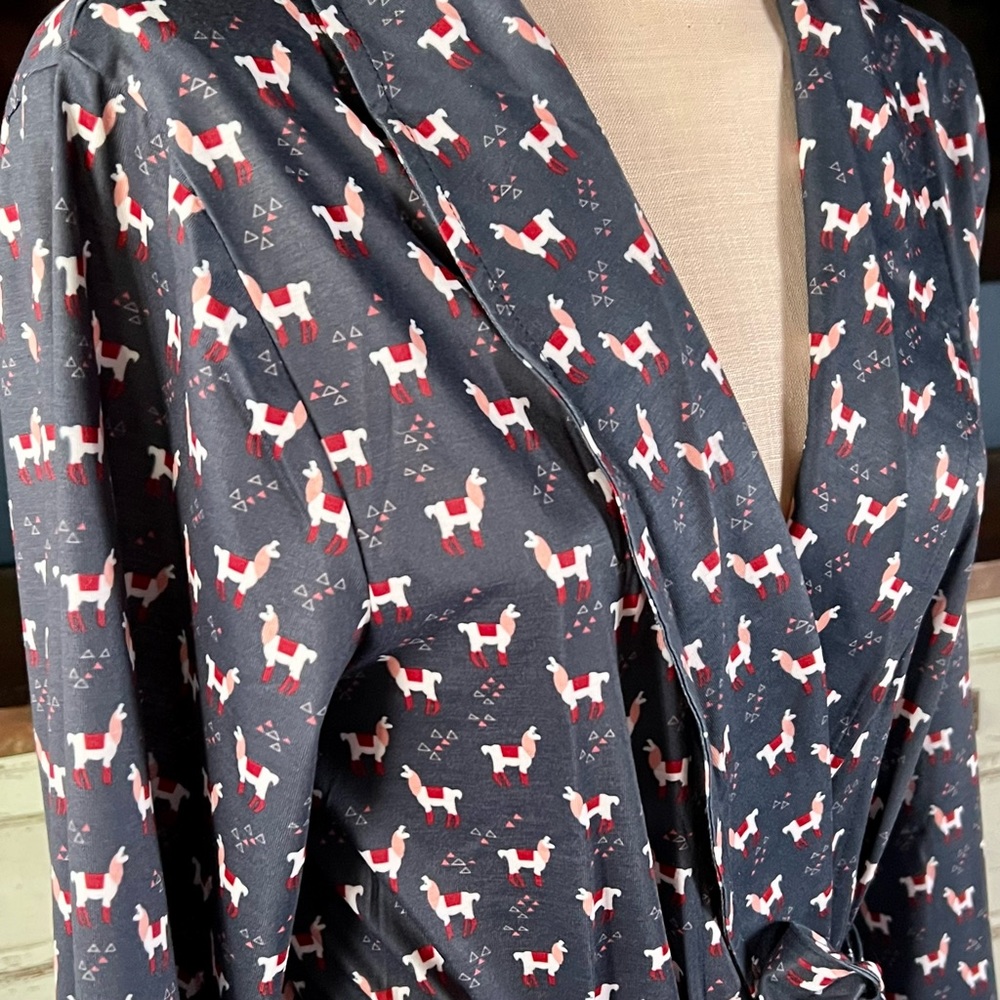 Modcloth Llama Robe M - Picture 6 of 12